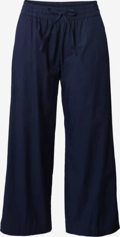 S.Oliver Pantacourts Larges Wide Leg Pantalon à Plis Femme Bleu Marine
