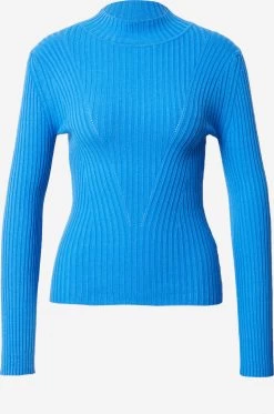 S.Oliver Pulls Basiques Pull-over Femme Bleu Ciel