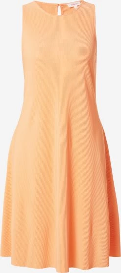 S.Oliver Robes Midi Robe Femme Abricot