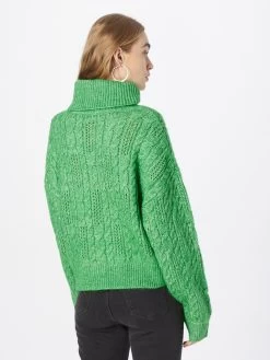 QS By S.Oliver Pulls à Col Roulé Pull-over Femme Vert -S.Oliver Boutique 6761f3be9af80ab381d108714a9206e3