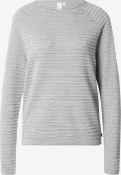 QS By S.Oliver Pulls Basiques Pull-over Femme Gris