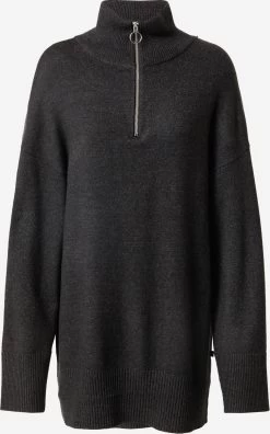 QS By S.Oliver Pulls à Col Roulé Pull-over Femme Noir Chiné