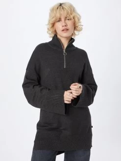 QS By S.Oliver Pulls à Col Roulé Pull-over Femme Noir Chiné -S.Oliver Boutique 6d68714b682742dded52ef152e9f3cf7
