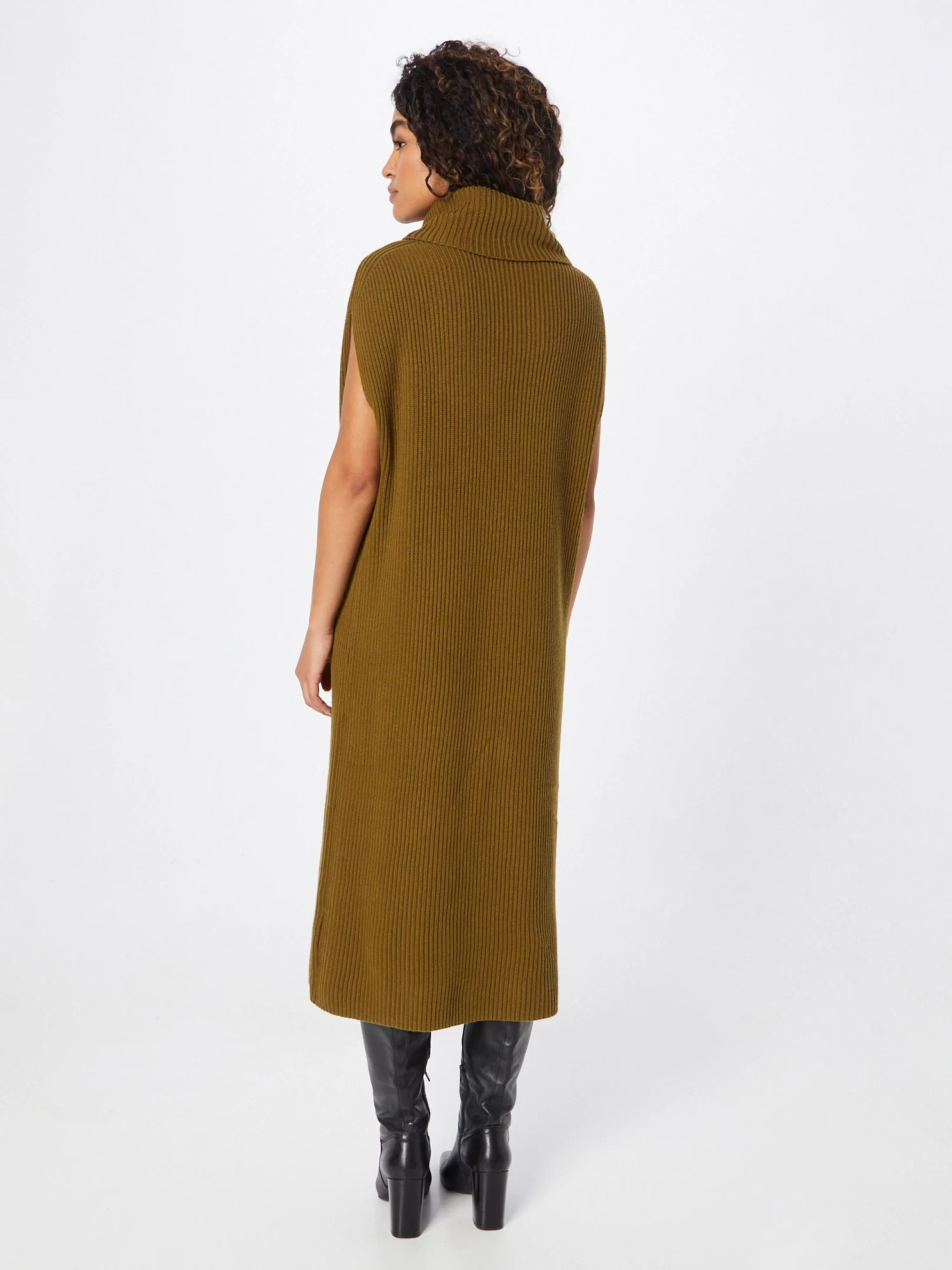 S.Oliver Robes Robes En Maille Femme Olive 5 S.Oliver Robes Robes En Maille Femme Olive – Image 3