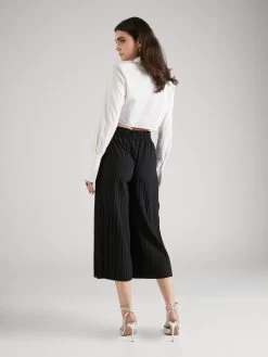 S.Oliver BLACK LABEL Pantalons En Toile Wide Leg Pantalon Femme Noir -S.Oliver Boutique 701b8995766418305812fe1c9c5d6467