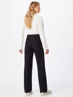 QS By S.Oliver Pantalons En Toile Regular Pantalon Femme Noir -S.Oliver Boutique 72bf8722537ad29f8611b91b762c7bf4