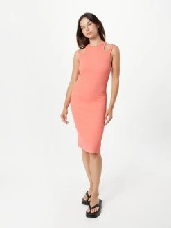 QS By S.Oliver Robes En Jersey Robe Femme Rose Ancienne -S.Oliver Boutique 7797d8a38f78368484d594374a1000f3