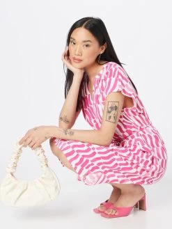 S.Oliver BLACK LABEL Robes Fluides Robe-chemise Femme Rose -S.Oliver Boutique 7db56c90a8844f69b1621ad39f96ab11