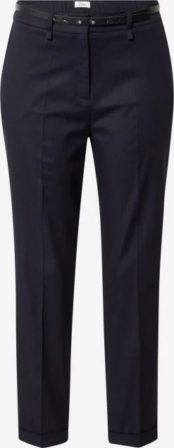 S.Oliver BLACK LABEL Chinos Regular Pantalon Chino Femme Bleu Marine