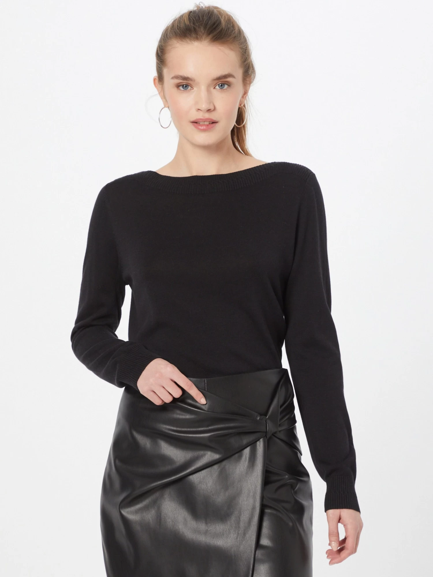 S.Oliver Pulls Basiques Pull-over Femme Noir 4 S.Oliver Pulls Basiques Pull-over Femme Noir – Image 2