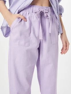 QS By S.Oliver Pantalons En Toile Loosefit Pantalon Femme Violet -S.Oliver Boutique 8308886d2295d06eeaf67be703842ba9