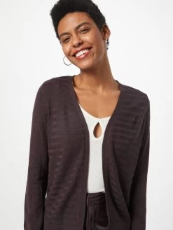 QS By S.Oliver Gilets Cardigan Femme Violet Foncé -S.Oliver Boutique 848c433e95c280d5e1313a3461c8cf23