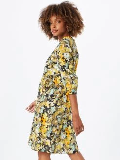 S.Oliver Robes Fluides Robe-chemise Femme Mélange De Couleurs -S.Oliver Boutique 85c9ad96f0b8efb295eaface3a432f43