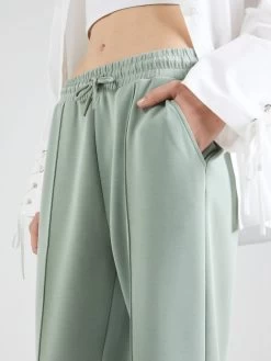 S.Oliver Pantalons En Toile Effilé Pantalon Femme Vert Pastel -S.Oliver Boutique 89844eb277f7bd5aa4e8f9591720a3ee