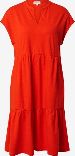 S.Oliver Robes Fluides Robe-chemise Femme Homard