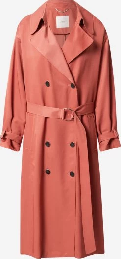S.Oliver BLACK LABEL Trenchs Manteau Mi-saison Femme Homard