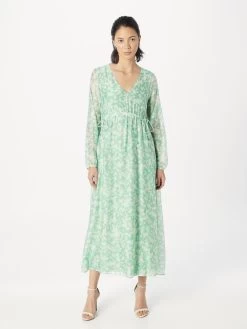 S.Oliver BLACK LABEL Robes Longues Robe Femme Vert 9 S.Oliver BLACK LABEL Robes Longues Robe Femme Vert -S.Oliver Boutique 8bd1d72cca5eb264704410f6822db904