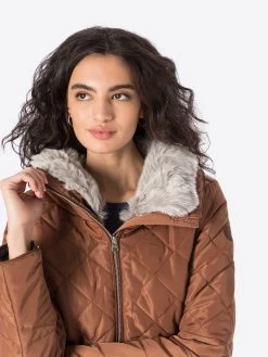 QS By S.Oliver Vestes De Mi-saison Veste Mi-saison Femme Marron -S.Oliver Boutique 8d8857408f0d6493f7b64fec964ec9f8