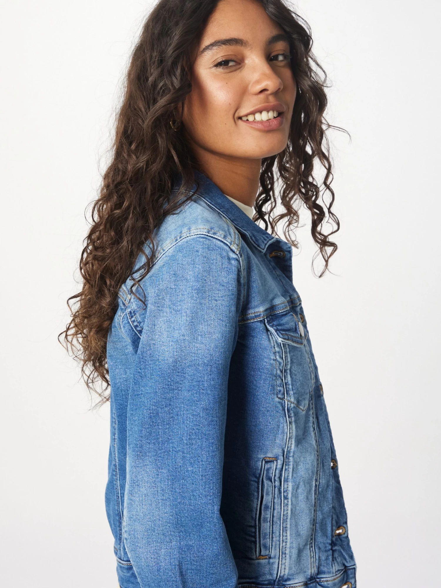 QS By S.Oliver Vestes En Jean Veste Mi-saison Femme Bleu 7 QS By S.Oliver Vestes En Jean Veste Mi-saison Femme Bleu – Image 5