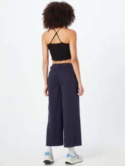 S.Oliver Pantalons En Toile Wide Leg Pantalon Femme Bleu Marine -S.Oliver Boutique 9463448dfa91dd9ad650d2c2f412f511