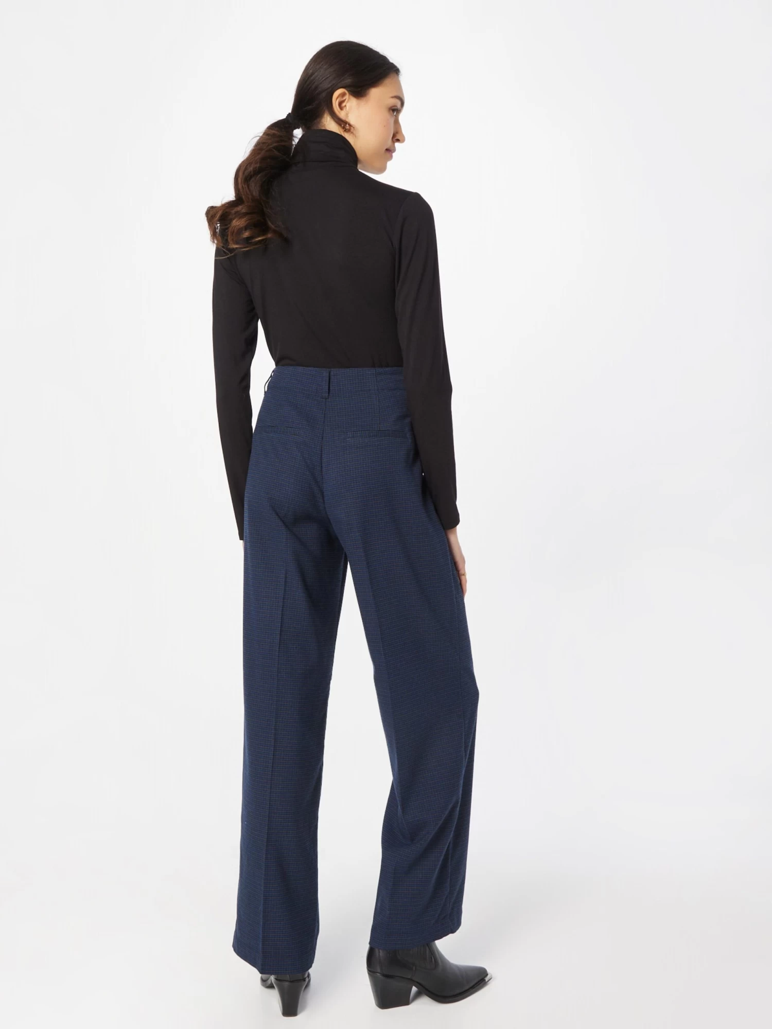S.Oliver Pantalons à Pinces Wide Leg Pantalon à Pince Femme Noir 5 S.Oliver Pantalons à Pinces Wide Leg Pantalon à Pince Femme Noir – Image 3