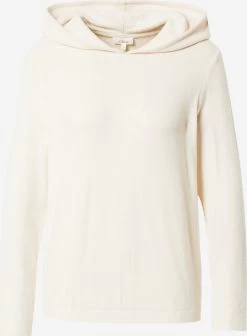 S.Oliver Pulls à Capuche Pull-over Femme Crème