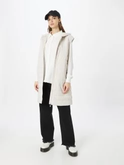 S.Oliver Vestes Sans Manches Gilet Femme Blanc Cassé -S.Oliver Boutique 987a902994e0c0edba83da2b96a55927