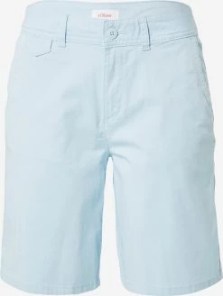 S.Oliver Shorts Regular Pantalon Chino Femme Bleu Clair