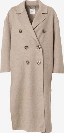 S.Oliver BLACK LABEL Manteaux En Laine Manteau Mi-saison Femme Beige Chiné