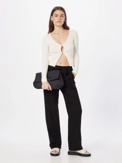 QS By S.Oliver Pantalons En Toile Loosefit Pantalon Femme Noir -S.Oliver Boutique 9d539fc21ff538357b71709a68a68a6a