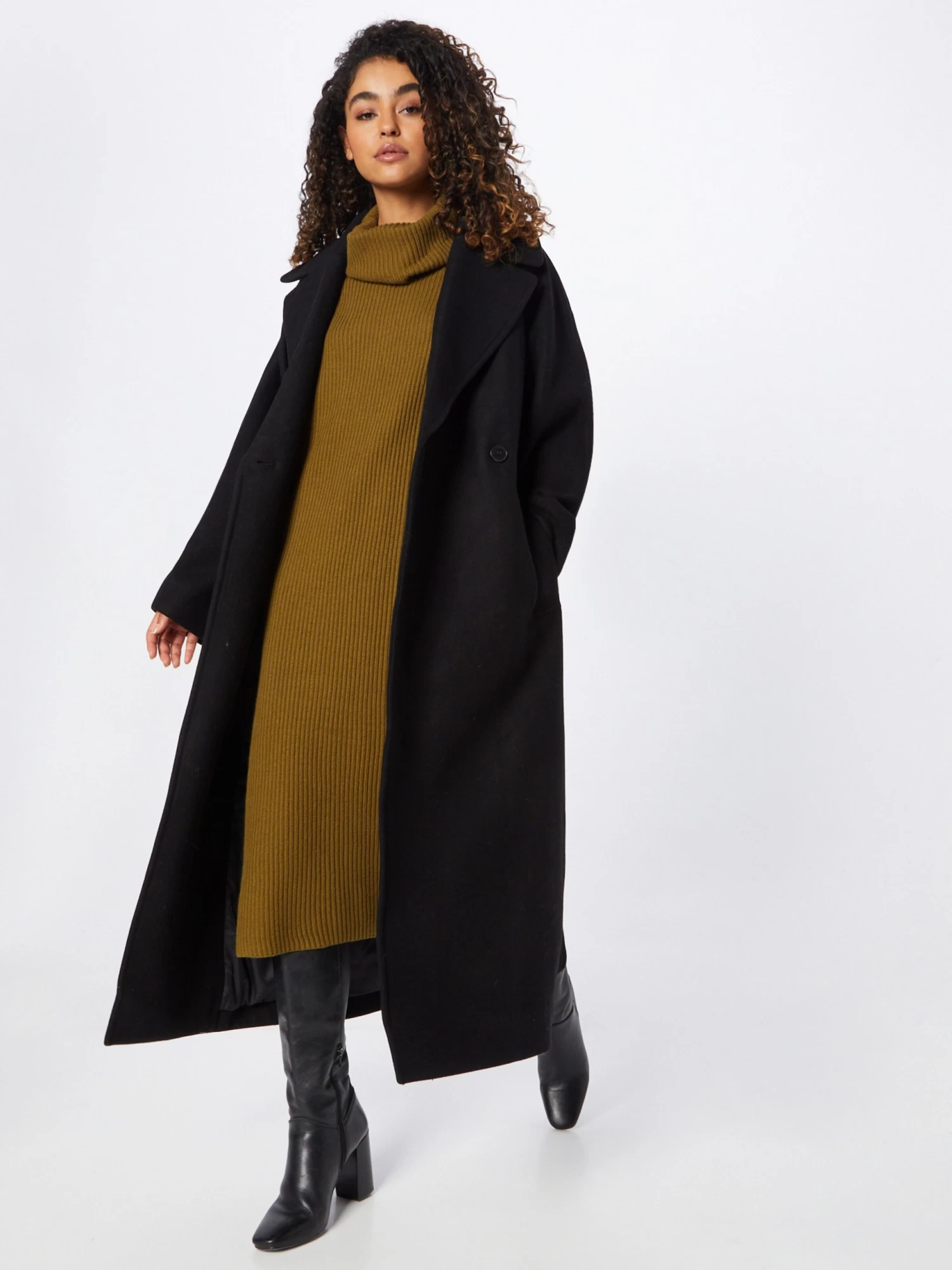 S.Oliver Robes Robes En Maille Femme Olive 6 S.Oliver Robes Robes En Maille Femme Olive – Image 4