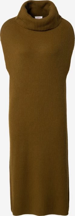 S.Oliver Robes Robes En Maille Femme Olive