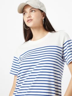 S.Oliver Robes En Jersey Robe Femme Bleu Roi / Blanc Cassé -S.Oliver Boutique a1f61d93cd3040584168e1f056893084