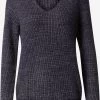 S.Oliver Pulls Maille Fine Pull-over Femme Bleu Marine -S.Oliver Boutique a2f6b7ce173bcdc181e0679db7d87d25