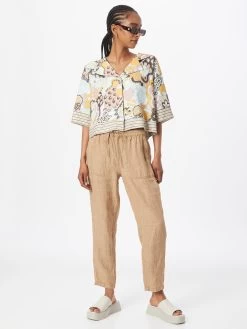 S.Oliver Pantalons En Toile Regular Pantalon Femme Beige Foncé -S.Oliver Boutique a31fc229c7ddb51c43d62636e4a71bf0