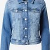 QS By S.Oliver Vestes En Jean Veste Mi-saison Femme Bleu -S.Oliver Boutique a54c2c4f3bee8584b854fa3d7ca9a4b1