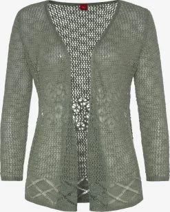 S.Oliver Gilets Cardigan Femme Kaki