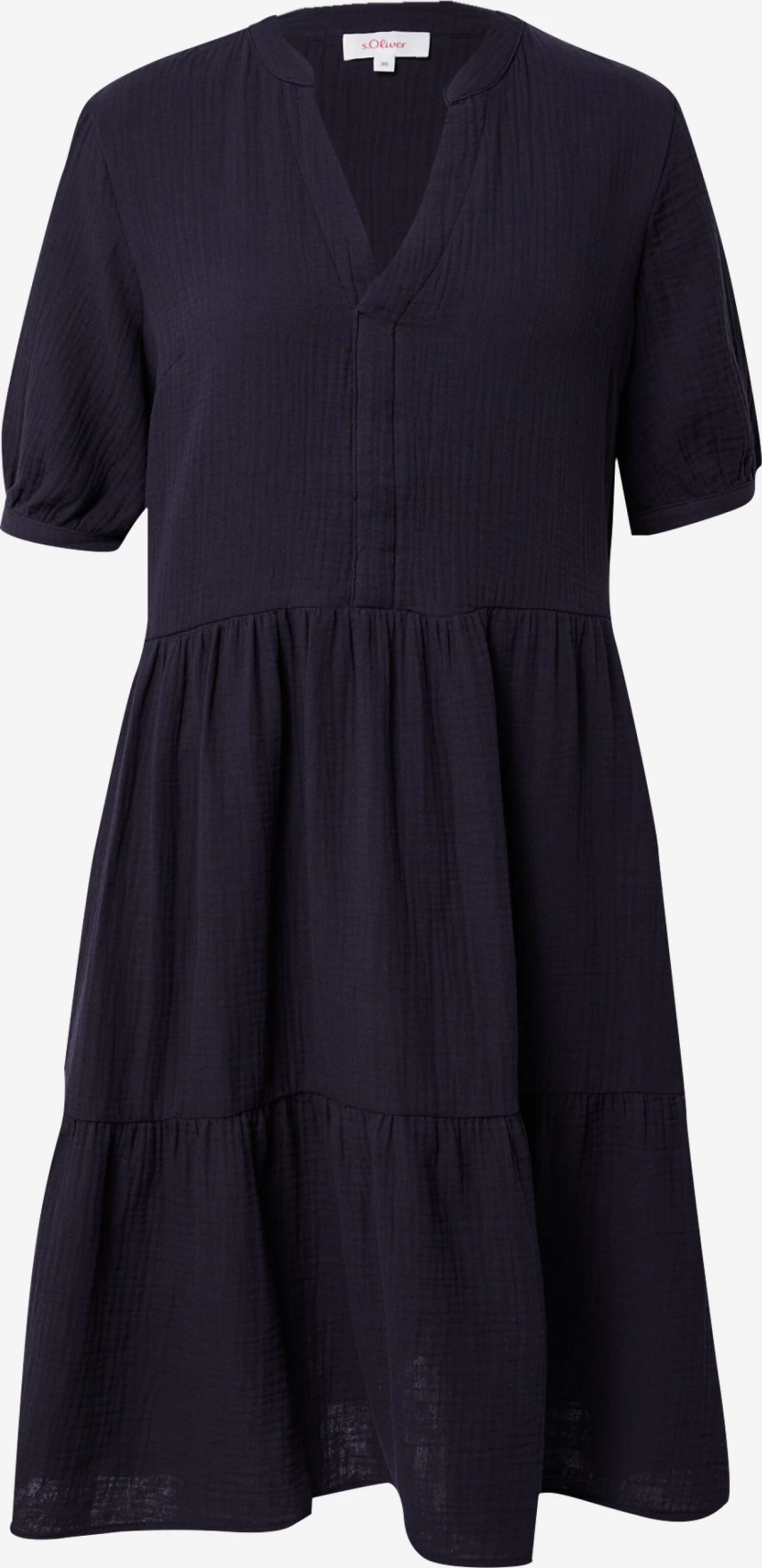S.Oliver Mini-robes Robe Femme Bleu Nuit 3 S.Oliver Mini-robes Robe Femme Bleu Nuit