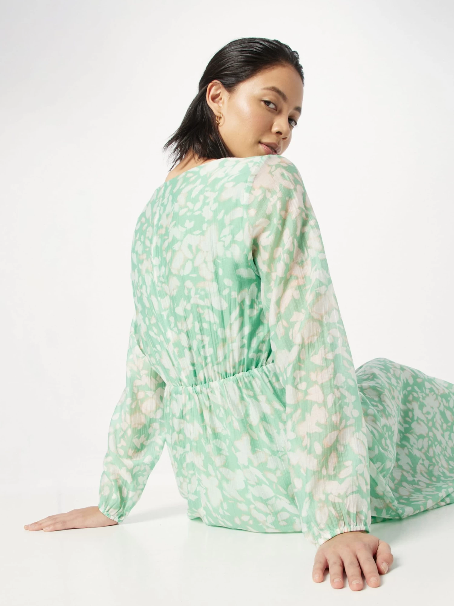 S.Oliver BLACK LABEL Robes Longues Robe Femme Vert 4 S.Oliver BLACK LABEL Robes Longues Robe Femme Vert – Image 2