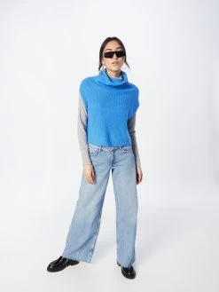 S.Oliver Pulls à Col Roulé Pull-over Femme Bleu Ciel -S.Oliver Boutique b166971d73a7f3b7c5964503058ca86e