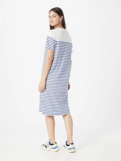 S.Oliver Robes En Jersey Robe Femme Bleu Roi / Blanc Cassé -S.Oliver Boutique b4e683e281c6e2959ac61fa7e2b9efbb