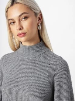 S.Oliver Robes Robes En Maille Femme Gris -S.Oliver Boutique b77ef6471ecb1aaab1abac0735f4383d