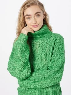 QS By S.Oliver Pulls à Col Roulé Pull-over Femme Vert -S.Oliver Boutique bfb9a796f76621661bda7a8d395e08fc
