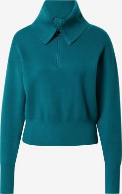 QS By S.Oliver Pulls à Col Roulé Pull-over Femme Bleu