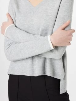 S.Oliver Pulls Basiques Pull-over Femme Gris Chiné -S.Oliver Boutique c40f5a201ee117e63ae51fe84a3a2230