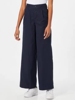 S.Oliver Pantalons à Pinces Wide Leg Pantalon à Pince Femme Bleu Marine -S.Oliver Boutique cce6f5995b14fad66fbfa0cb8accb440