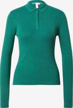 QS By S.Oliver Pulls Basiques Pull-over Femme Vert