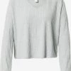 QS By S.Oliver Pulls Maille Fine Pull-over Femme Gris Clair