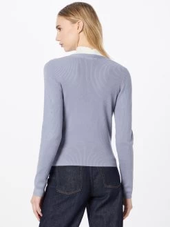 QS By S.Oliver Gilets Cardigan Femme Bleu Fumé -S.Oliver Boutique d0ec3887e6dc114acefce26e13de0e59