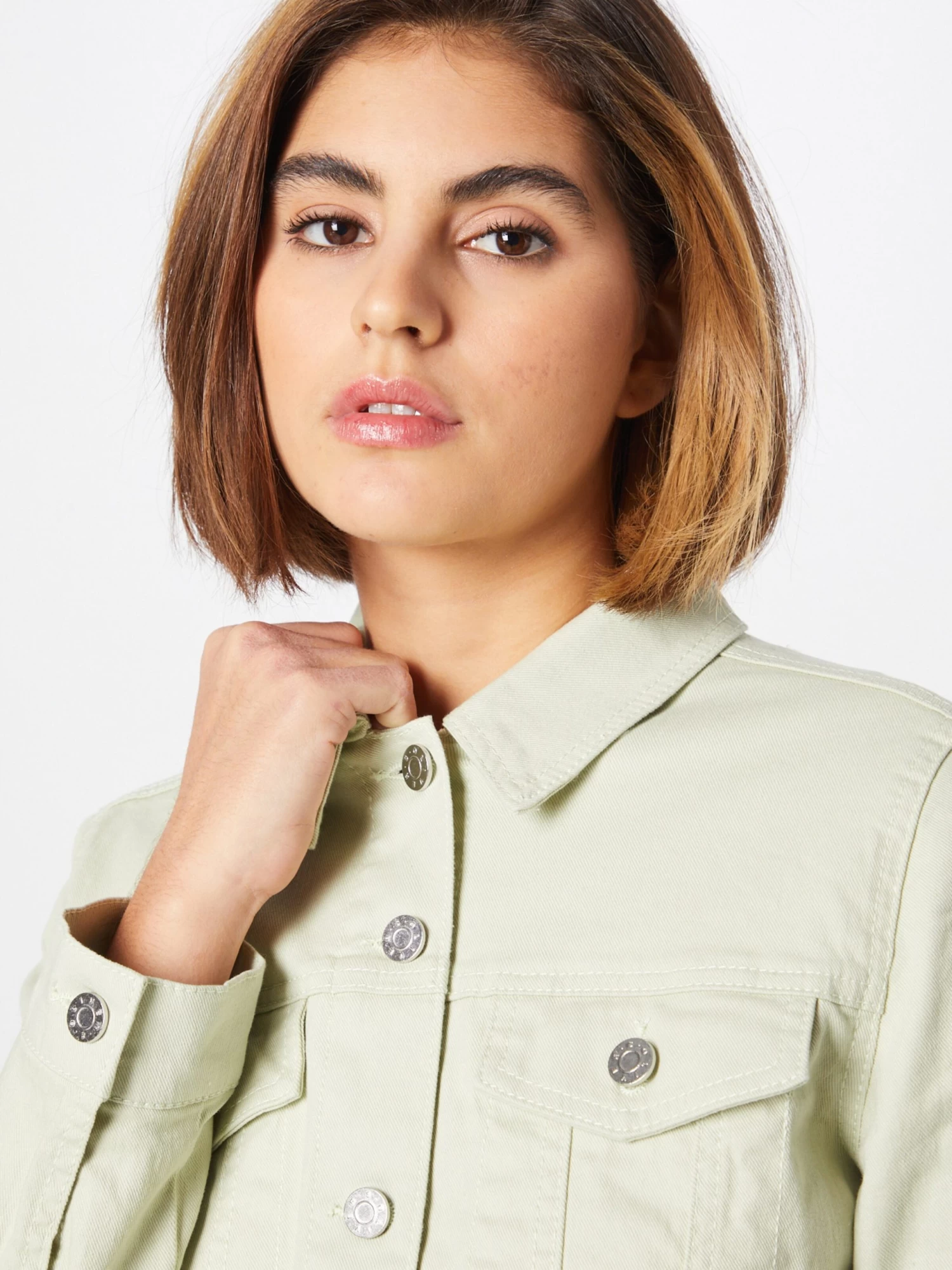 S.Oliver Vestes En Jean Veste Mi-saison Femme Vert Pastel 7 S.Oliver Vestes En Jean Veste Mi-saison Femme Vert Pastel – Image 5